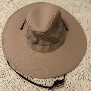 Gold Coast Sunwear Wide Brim Boonie Hat Mesh Ventilated Safari Fishing Tan